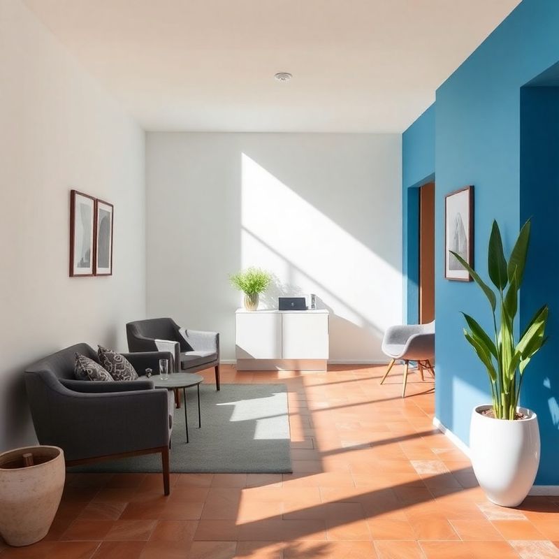 Minimalistički recepcijski prostor konzultantskog studija u Istri